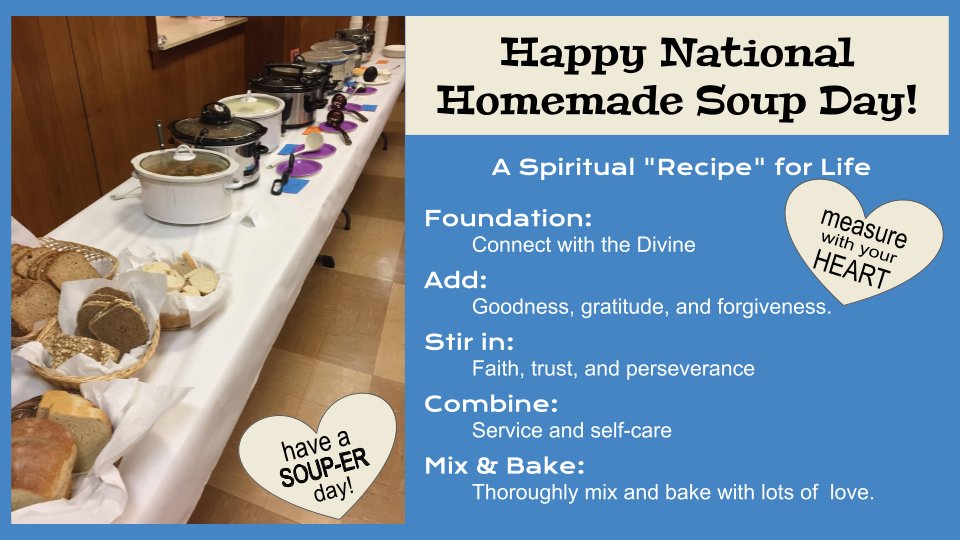 fpcphoenixville's tweet photo. Celebrate National Homemade Soup Day by feeding your soul. Ladle up a bowl of something delicious and read The BEAT to see this week’s recipe for community heartiness. Stay warm and stay connected. https://t.co/uBisXYV5W9 #Phoenixville #HomemadeSoup https://t.co/xdq1GkMxAm