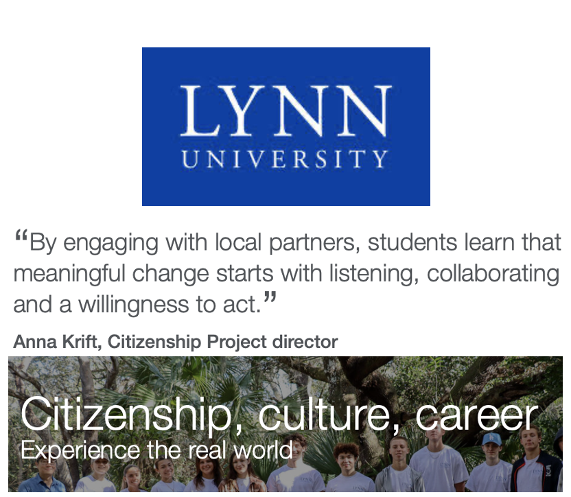 PRPoobah's tweet photo. Excited to be at @LynnUniversity for the celebration of  students' Citizenship Projects focusing on community and speaking about @benandjerrys commitment to the same. Proposing at our scooping party we rename our best selling global flavor: "Chocolate CitizenChip Cookie Dough." https://t.co/wmZ6Tyc21C