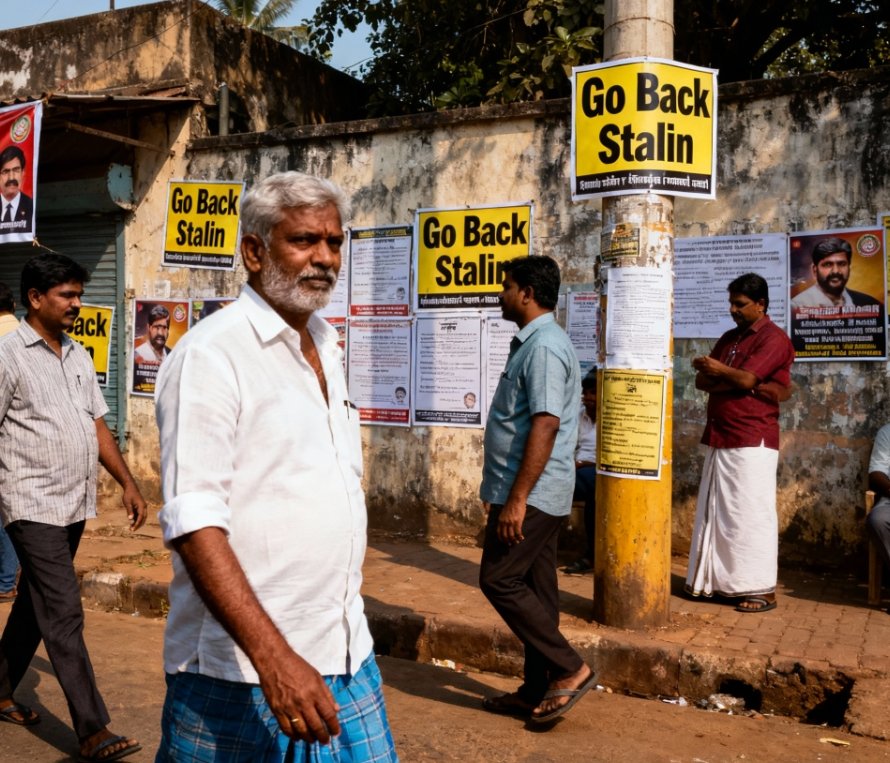 TheEagle3_0's tweet image. #BreakingNews

இடம்📍 திண்டிவனம்

விழுப்புரம் மாவட்டம்  முழுவதும் #GoBackStalin என்கிற பதாகைகள் கட்டுப்பட்டுள்ளதால் திமுகவினர் அதிர்ச்சி.