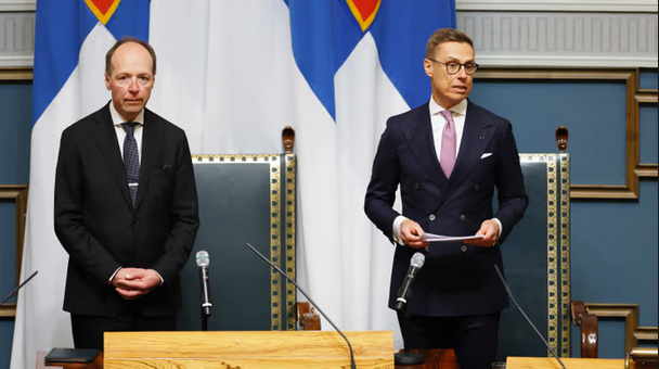 P_Kallioniemi's tweet photo. Finnish President Stubb: Europe can no longer rely on the US. Trump-era power politics have recast Europe as a rival &amp; even included threats over Greenland. This ideology clashes with our values. Finland’s choice is clear: adapt quickly, stand with Europe and defend sovereignty. https://t.co/2DpqKoaubr
