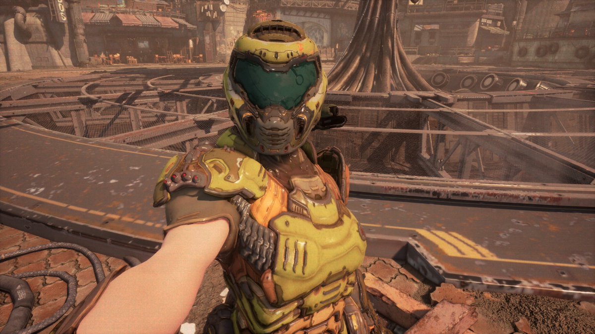 Doomguy outfit from Doom Eternal EVE mod in stellar blade 
modded by me

includes the helmet as well

nexusmods.com/stellarblade/m…