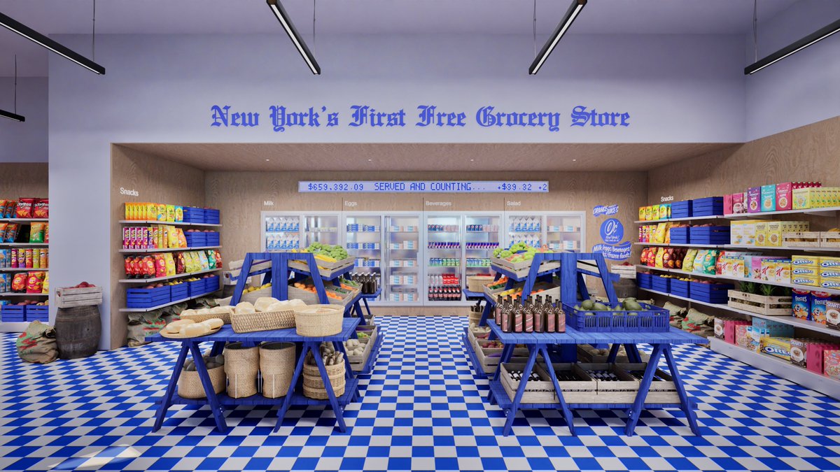 LordWottonBR's tweet photo. O Polymarket vai inaugurar um supermercado gratuito em Nova York!

Sim, gratuito! Uma loja física de verdade onde os nova-iorquinos podem pegar comida e outros itens de graça

Além disso, eles doaram 1 milhão de dólares para o banco de alimentos de Nova York.

A estratégia de marketing foi genial: enquanto projetos de criptomoedas queimam milhões com influenciadores e eventos, o Polymarket está literalmente alimentando as pessoas de graça.

Não é necessário efetuar nenhuma compra e nem ter comprovação de renda. É só entrar e pegar o que precisar.

A inauguração será no dia 12 agora. Para quem diz que comida grátis não existe, está aí o Polymarket para desafiar isso.

É assim que o Polymarket constrói uma marca que as pessoas realmente respeitam.

Mesmo que você não goste desse mercado, vale a pena ficar de olho. Os caras certamente estarão presentes na sua vida um dia!