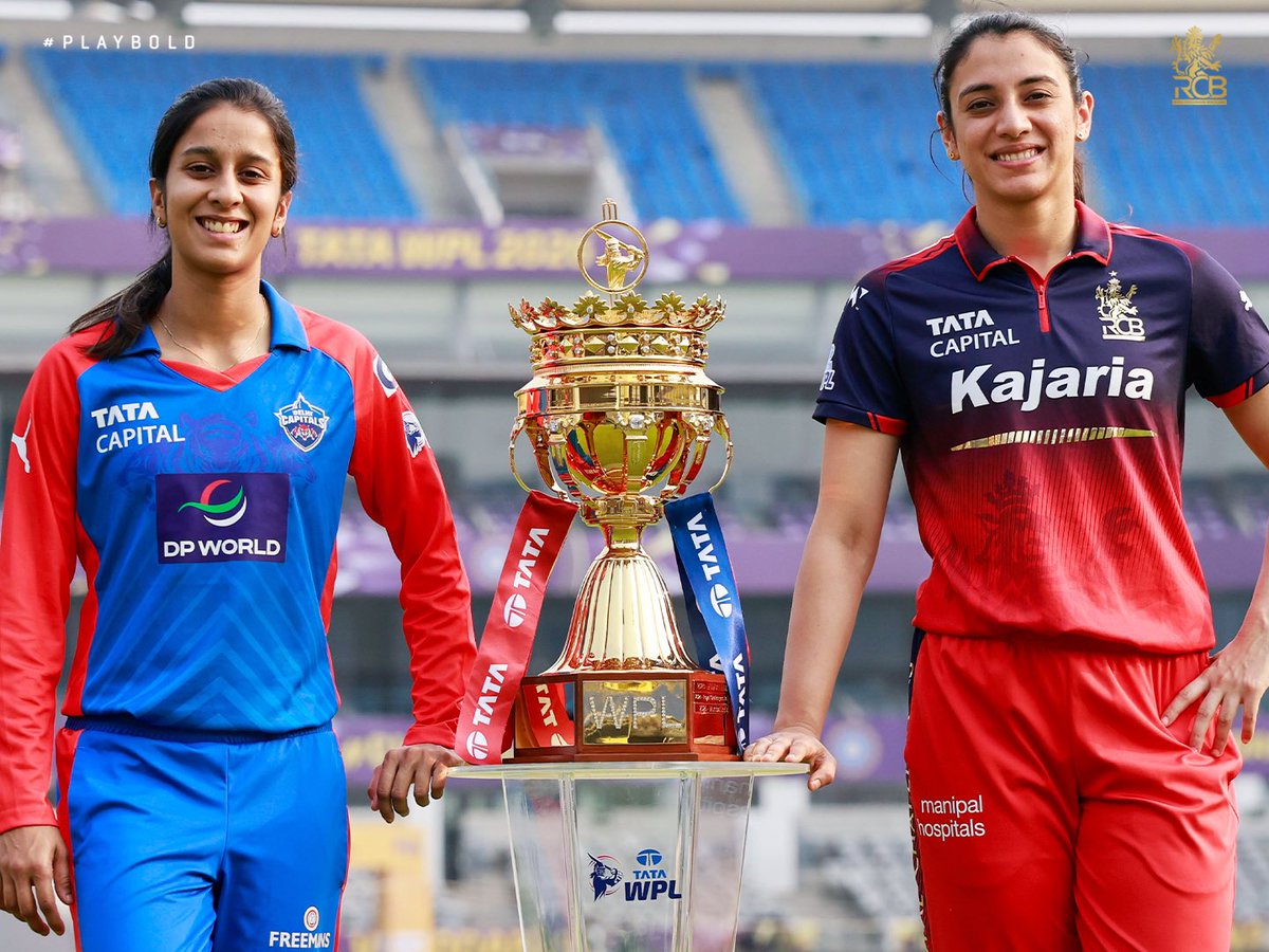 RCBTweets's tweet photo. Smile please 😁📸
Trophy ✅
Captains ✅

CAN. NOT. WAIT. FOR. THE. GAME. TO. BEGIN. 🤩🔥

📷: BCCI | #PlayBold #ನಮ್ಮRCB #WPL2026 https://t.co/XFu9wx0pjl