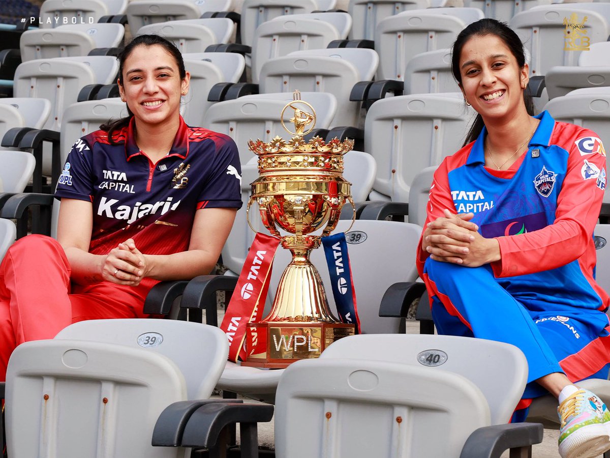 RCBTweets's tweet photo. Smile please 😁📸
Trophy ✅
Captains ✅

CAN. NOT. WAIT. FOR. THE. GAME. TO. BEGIN. 🤩🔥

📷: BCCI | #PlayBold #ನಮ್ಮRCB #WPL2026 https://t.co/XFu9wx0pjl