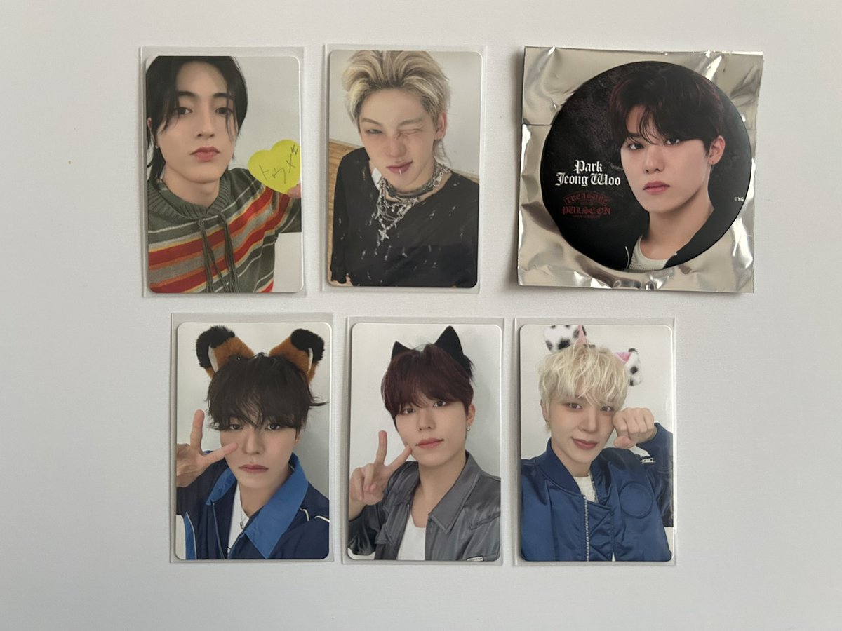 treasure PULSE ONトレカ 会場 POPUP 特典 缶バッジ 交換

譲  ヒョンソク ジェヒョク ハルト 
      ジョンウ ジョンファン

求  同種ジュンギュ

2/10､11京セラ会場手渡し希望です！
お気軽にお声かけください🙇🏻‍♀️
 #treasure  #treasure交換