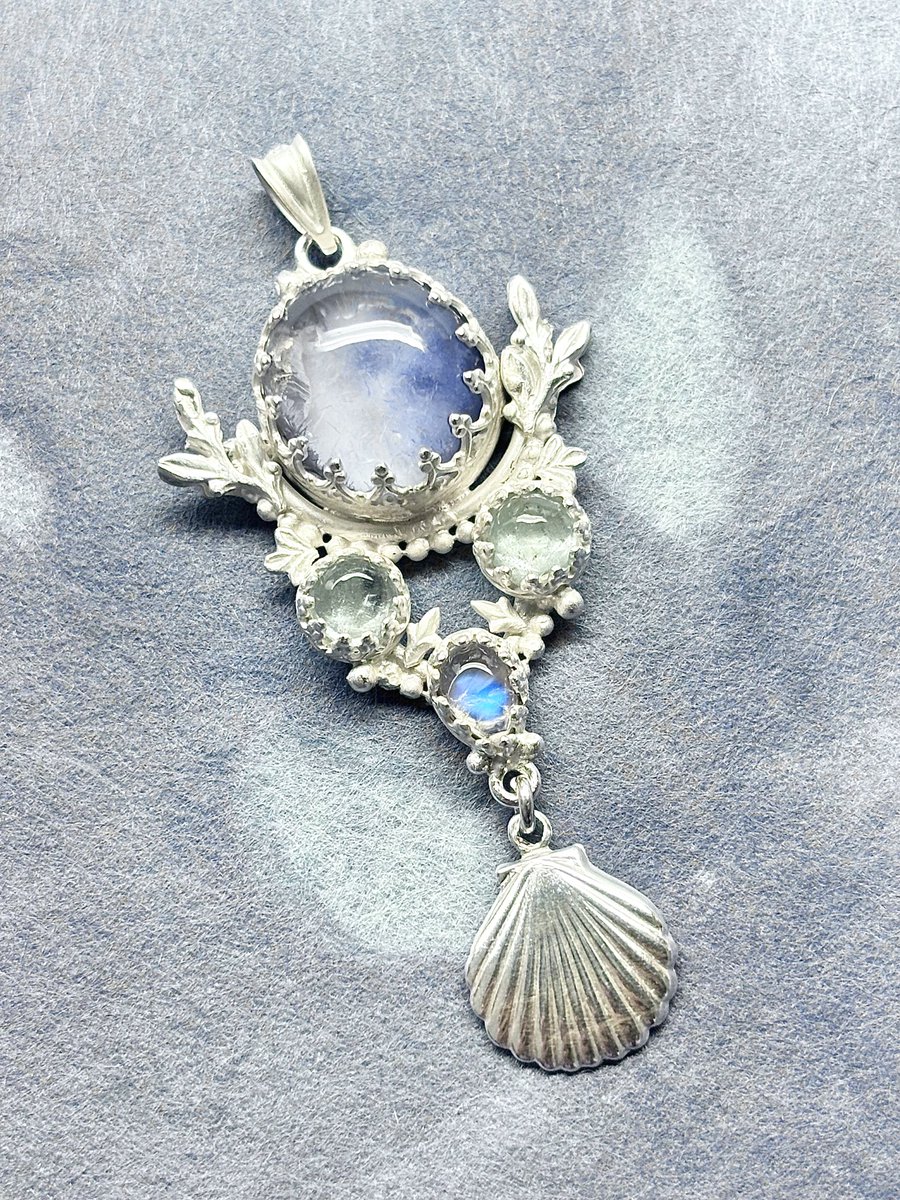 溟海の主 海に眠る魂を導く者 デュモルチェライトインクォーツ アクア