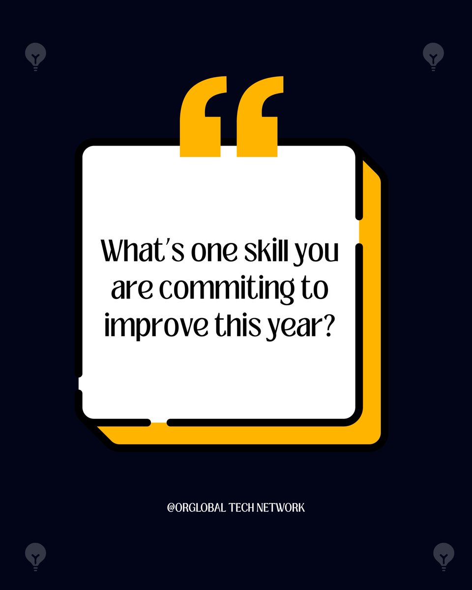 orglobalng's tweet photo. Investing in a tech skill  is one of the smartest move you can make this year, it eventually pays off with time in your career growth.💯

What’s one tech skill you’re committing to improve this year?

#orglobaltechnetwork #techskills #techtraining https://t.co/zQQPre5Wz2