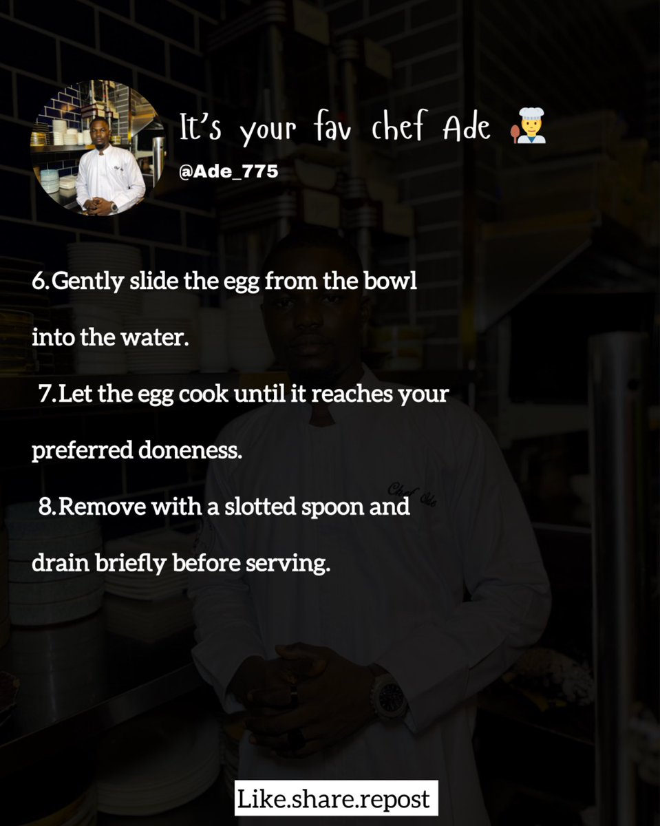 Ade_775's tweet image. Making the perfect poached egg.

#culinary #culinaryclass #culinaryjourney #dailyculinary