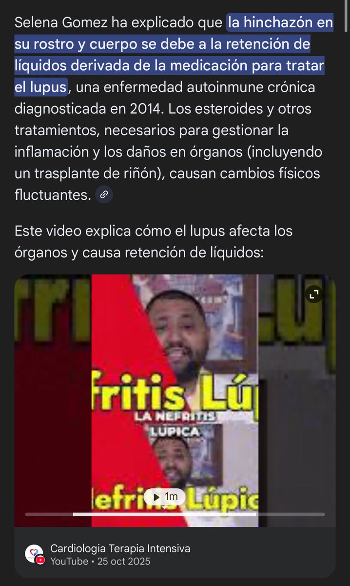 rossiobertoli's tweet photo. @floridaskilos_ La mayoría de cambios en su cuerpo INCLUYENDO la cara son por su enfermedad. Y lo confirmó porque tuve a mi abuela con lupus y tenía cambios en la cara y cuerpo muy similares. https://t.co/ooM4jscg2s