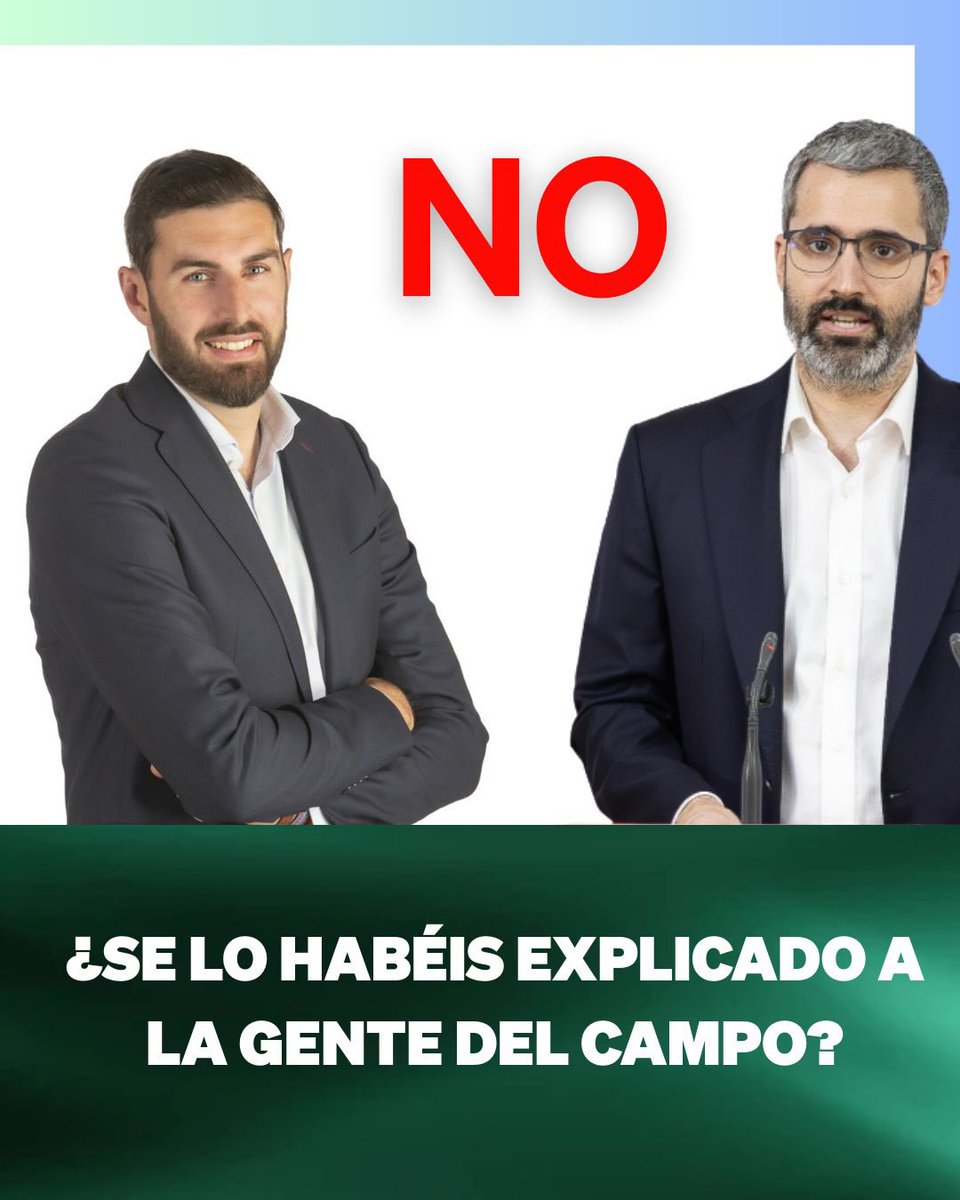 Gracias al voto de Vox y al de sus amigos del PSOE la iniciativa contra los caudales ecológicos del Tajo no salió adelante en la Asamblea Regional

➡️¿Lo habéis explicado a la gente del campo?