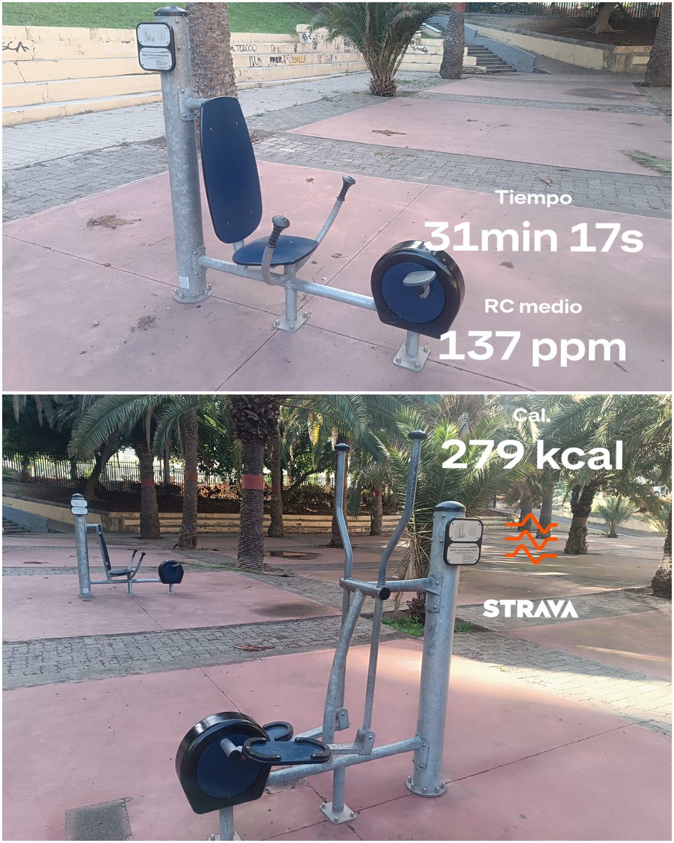 BiciGranCanaria's tweet photo. 1/2 hora ⏱️ Pedales & Elíptica
#Elíptica 🦵🏻💪🏻 #Elliptical
🌴 #JardinesBuenavista
🎧📻🎶
#Gimnasio #GYM #OutdoorsFitness
#TrabajoMuscular #MuscleExerxises
#GYMexerxises #GYMtime
#GYMworkout #GYMmachine
#DIABETESTIPOFREE
#MUÉVETEFRENTEALCÁNCER https://t.co/w0dNzCatFi