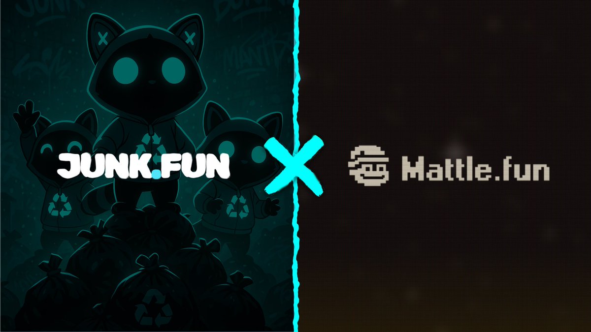 ⚔️🦝 Junk Fun x Mattle Fun ⚔️🦝

The warriors of the <a href="/mattlefun/">Mattle.fun - Available on Seeker 📱</a> arena are officially entering <a href="/junkfun_/">junk.fun</a>

We’re teaming up with <a href="/mattlefun/">Mattle.fun - Available on Seeker 📱</a> to reward their most active players. 

If you’ve been battling waves and boosting your stats through trades, your reward just landed. 🧵👇