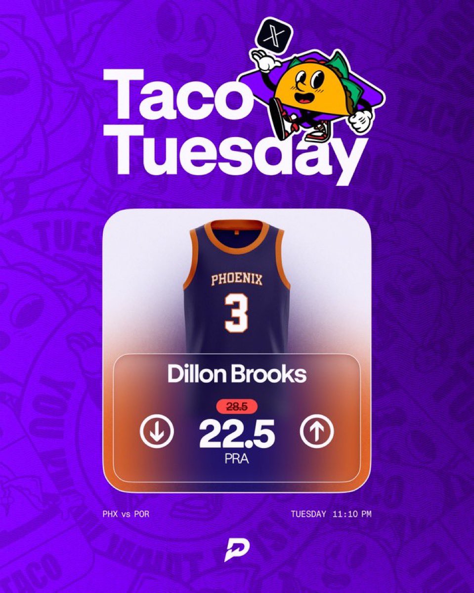 PrizePicks Taco Tuesday Tracker tweet media