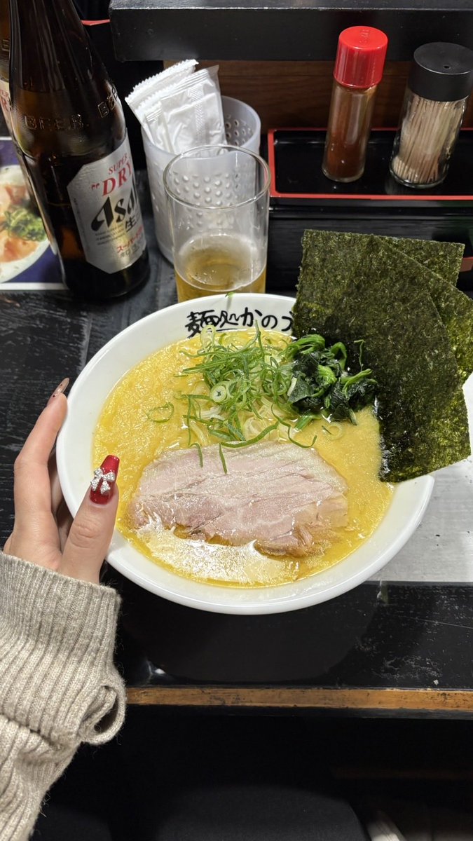 夜はラーメン🍜