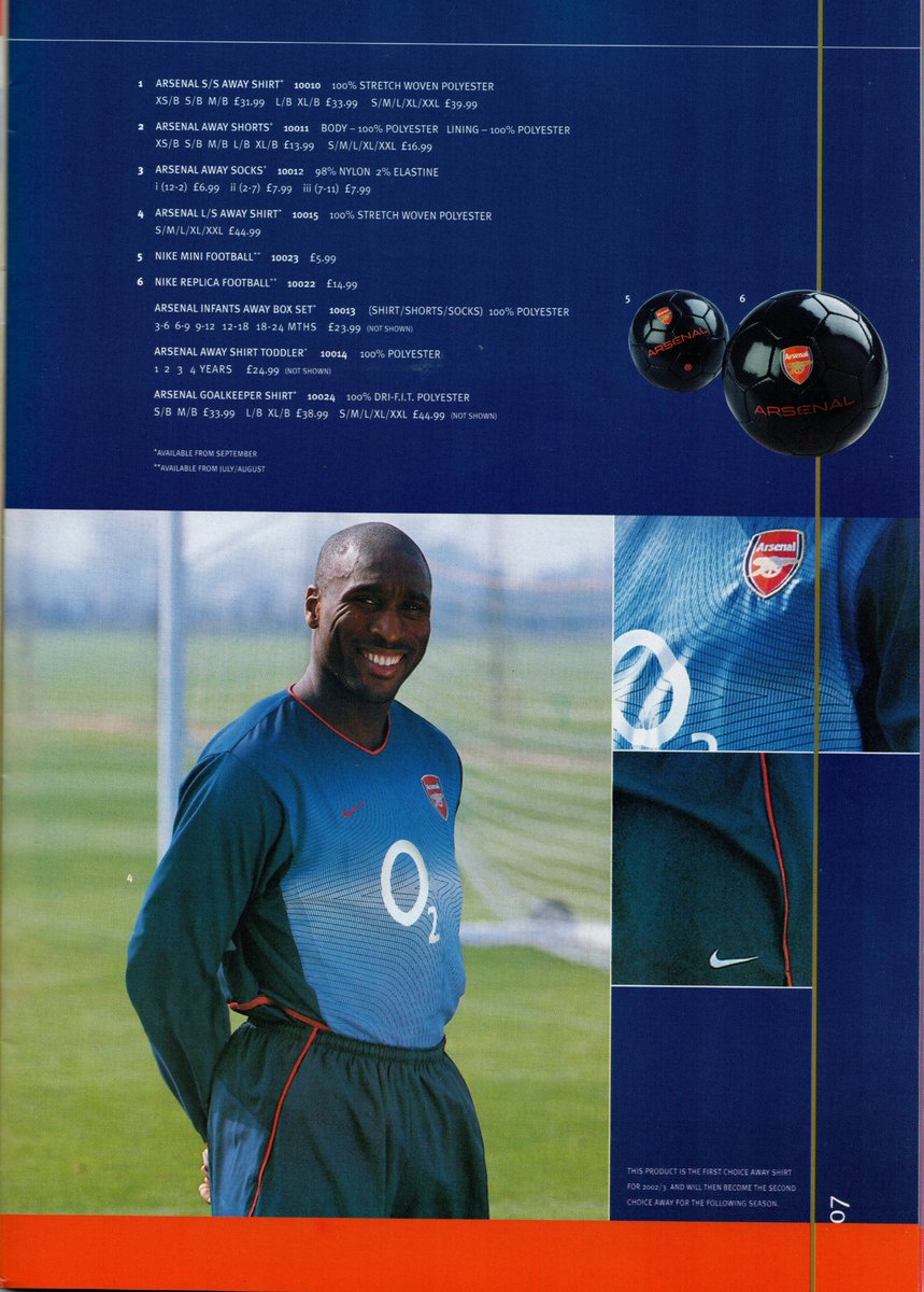 shirt_arsenal's tweet image. 2002-2003 Nike Away