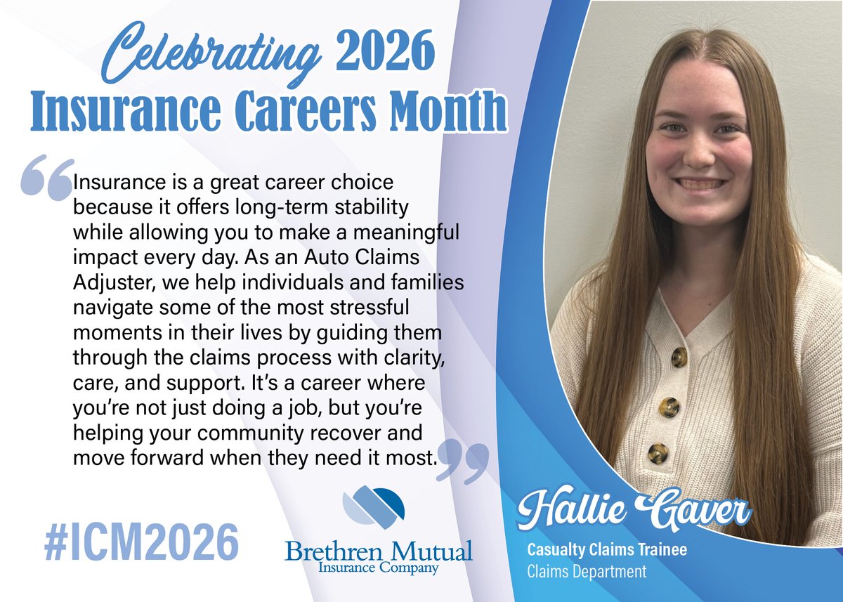 Hallie Gaver (Claims) shares why young individuals should consider a career in the Insurance Industry! #ICM2026