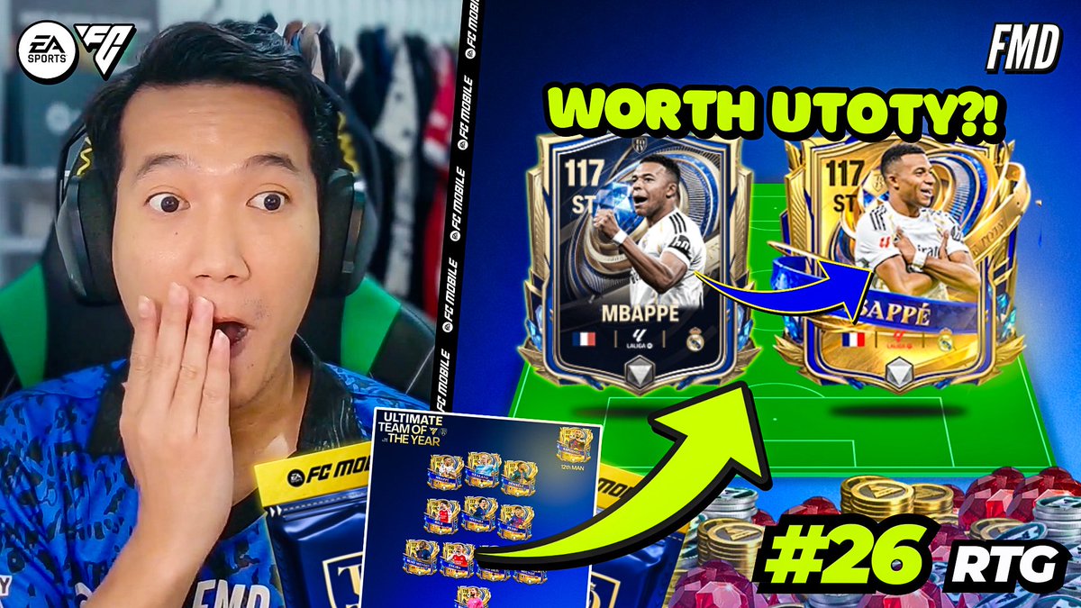 BUFF UTOTY &amp; Tabungan Draft Akun F2P?! Apakah UTOTY Worth It (?) | FC Mobile Indonesia

🔗 youtu.be/uD1TEsJ62tE

UTOTY dapat Buff, tapi ko packnya mahal banget? Worth it? 🤔 

#FCMobile | #FCM26