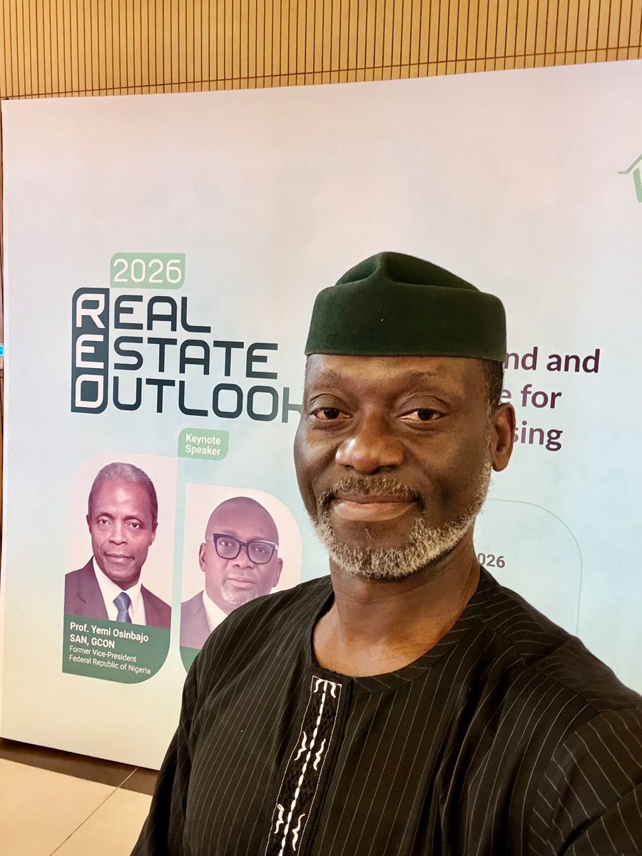 SescoLove's tweet photo. Yesterday, I attended @wemabodltd 2026 Real Estate Outlook Theme: Unlocking Land and Infrastructure for Inclusive Housing with @ProfOsinbajo as the keynote speaker 
Other speakers Bode Olanipekun @WOCLegal https://t.co/lPeH6bhEFW