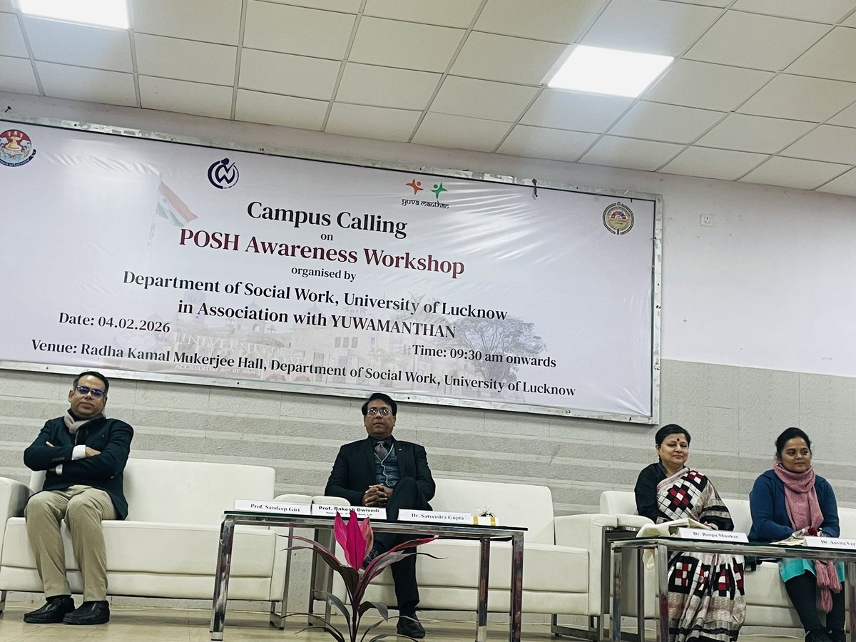 Department of Social Work, University of Lucknow tweet media