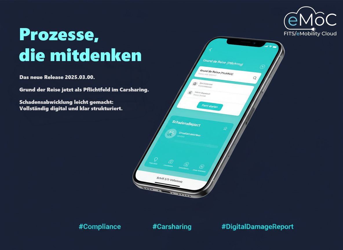 fits_emoc's tweet photo. 🚀 Release 2025.03.00 der FITS/eMobility Cloud: Mehr Transparenz, Kontrolle und Reporting-Power

Mit dem neuen Release adressieren wir die Stellen, die im Alltag von Fuhrpark- und E-Mobility-Verantwortlichen am meisten Reibung verursachen
Hier mehr lesen: https://t.co/CeZmXUhbi7 https://t.co/MrvLKTjbLa