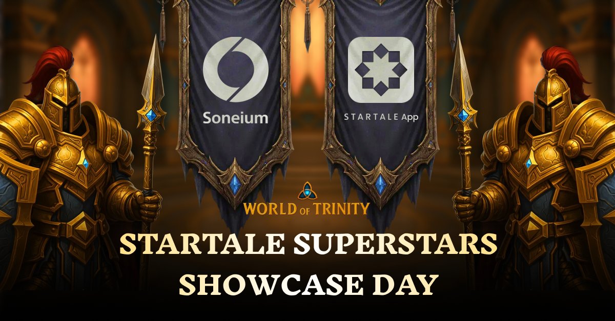 worldoftrinity's tweet image. We’re excited to join Startale Superstars Showcase Day! 🚀

As a @StartaleGroup Superstars winner, we’ll be showcasing our Mini App demo and sharing how World of Trinity is shaping a new generation of on-chain gaming.

Trinity is launching soon inside the Startale App, a SuperApp