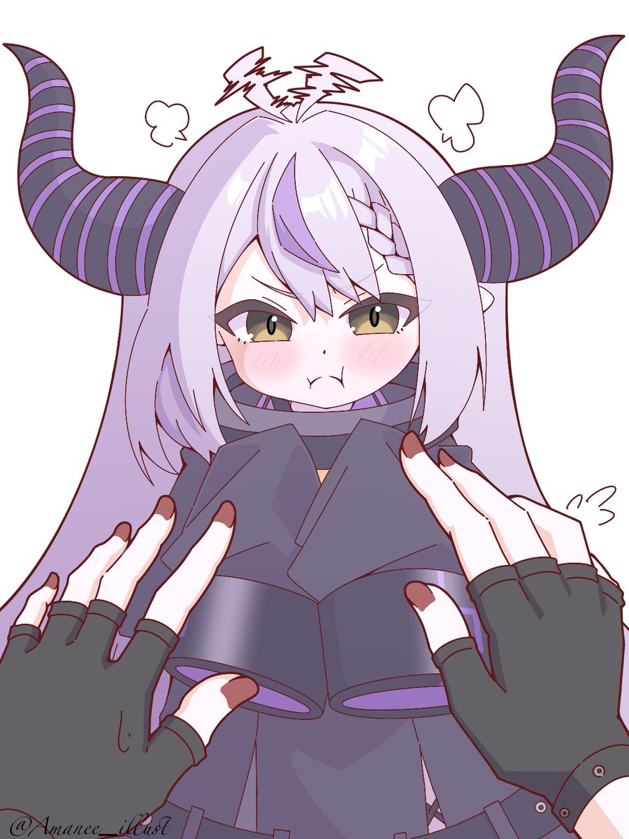 だーかーらー！！吾輩を！！子供扱いするな！！
#Laplus_Artdesu