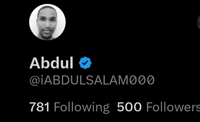 iABDULSALAM000's tweet photo. 🎊500 Follower🎊nd still counting.
#SmallAccountMatters
💪 https://t.co/JqSTCDmJna