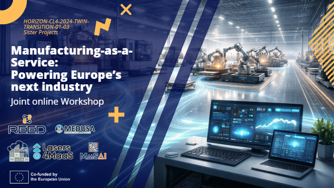 ReedEUProject's tweet photo. 🎥 Couldn’t attend live?
Watch the full #REED_EU + Sister Projects joint workshop on demand!
💡 Innovation in MaaS
⚙️ Laser welding
🌱 CO₂ tracking
🤖 AI scheduling
🔗https://t.co/fxAferLyQT

#HorizonEurope #EUProjects @project_maasai #Lasers4MaaS #MEDUSA @UniMaaS_project https://t.co/WTVE1iX0or