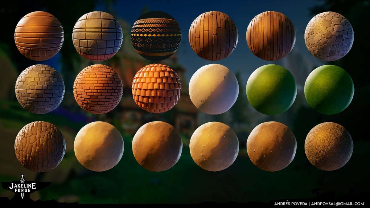 Materials breakdown post is live! 🎨

artstation.com/artwork/wrX2kX

Sharing a closer look at the tile, trim &amp; decal materials from my stylized, game-ready environment: textured versions, high poly sculpts, and texture channels.

Also, I’m open to new work opportunities👀