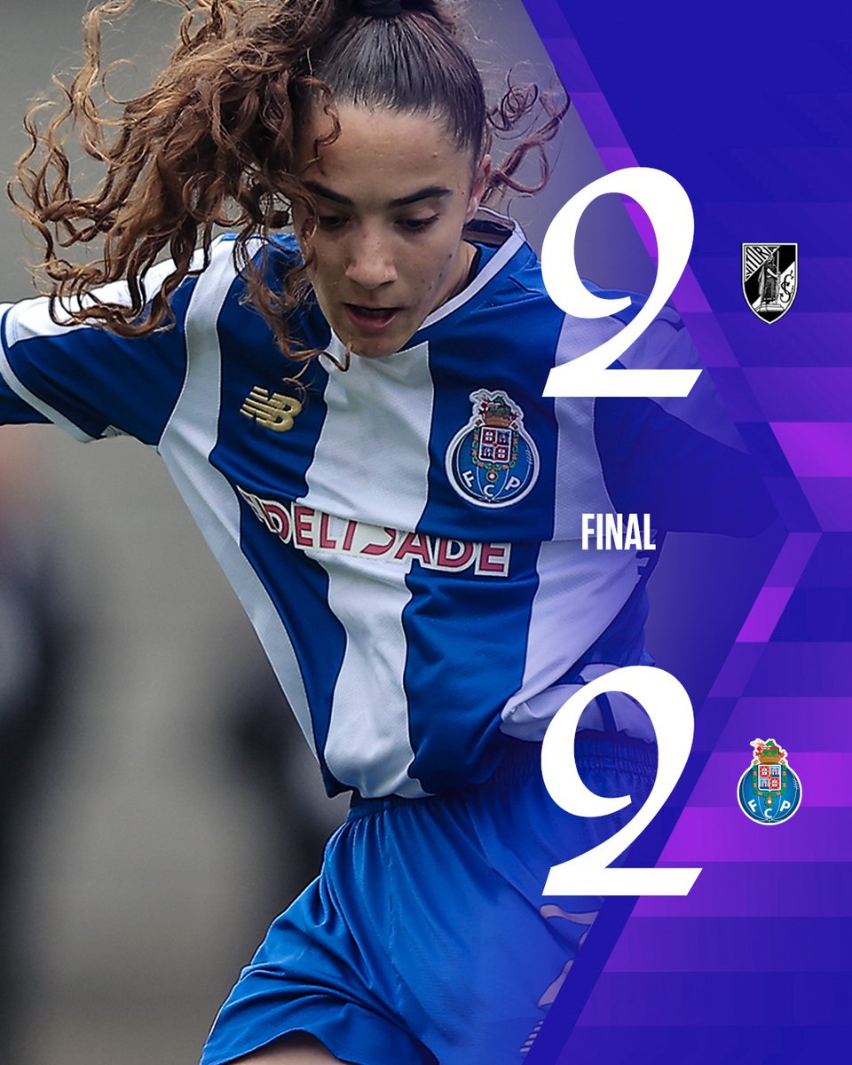 Empate na primeira mão da meia-final⏸ Tudo para decidir em nossa casa💪

⚽Maria Ferreira e Lenka Mazuchova

#FCPortoW