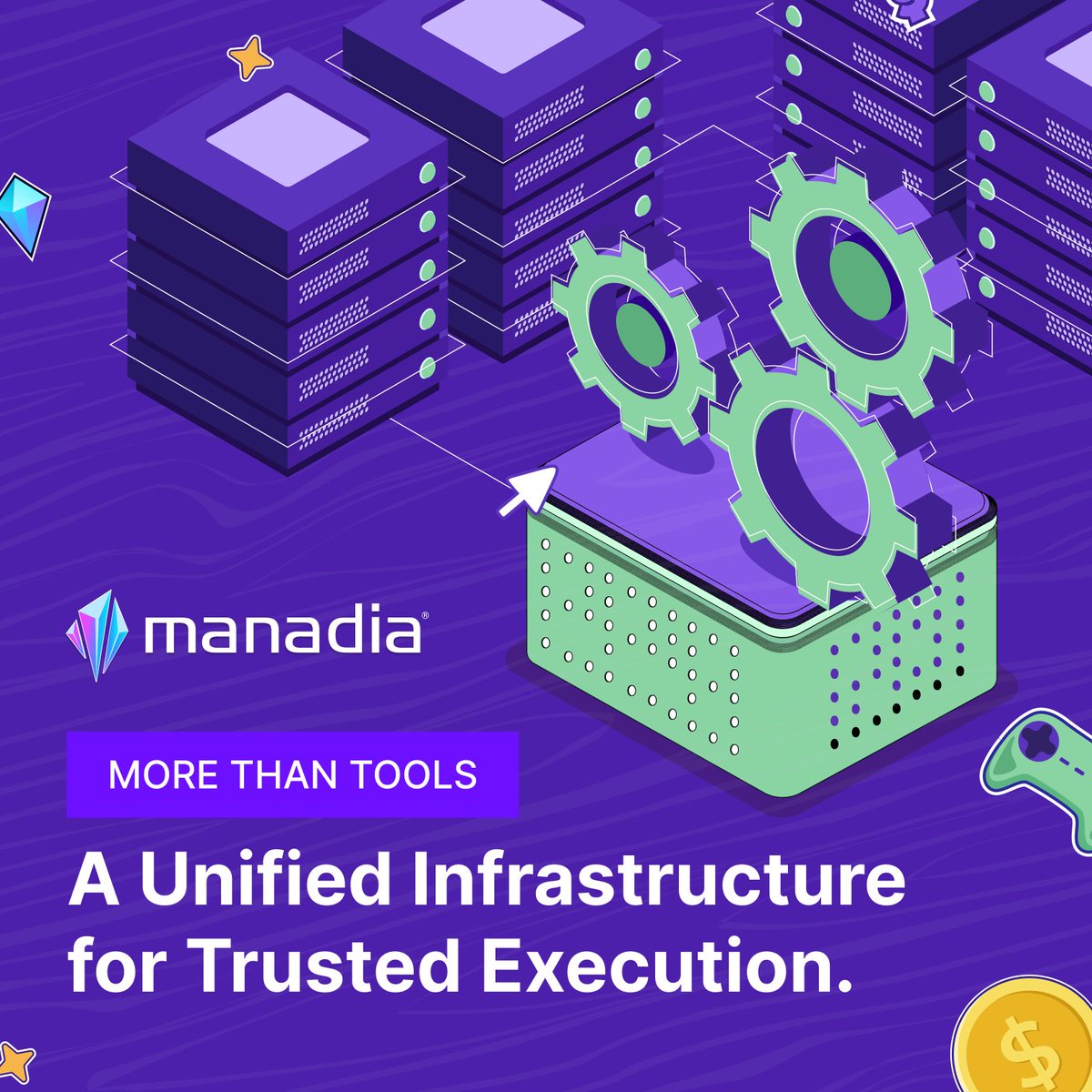 paywithmana's tweet photo. More than tools.
More than protocols.
#manadia is a unified infrastructure for trusted execution, where data, AI agents, and on-chain actions coordinate verifiably and securely.
Build once. Execute with confidence.
#AIxWeb3 #TrustedExecution https://t.co/iITgHShvMQ
