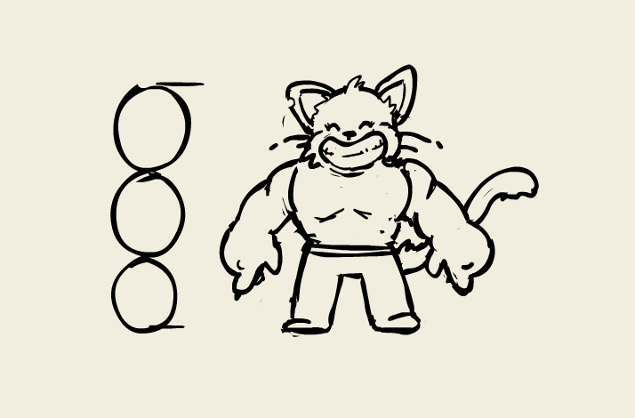 Trying to recreate and renew some character design concepts for animation. Three heads tall, long arms, short legs, big head. In flash, yeah.