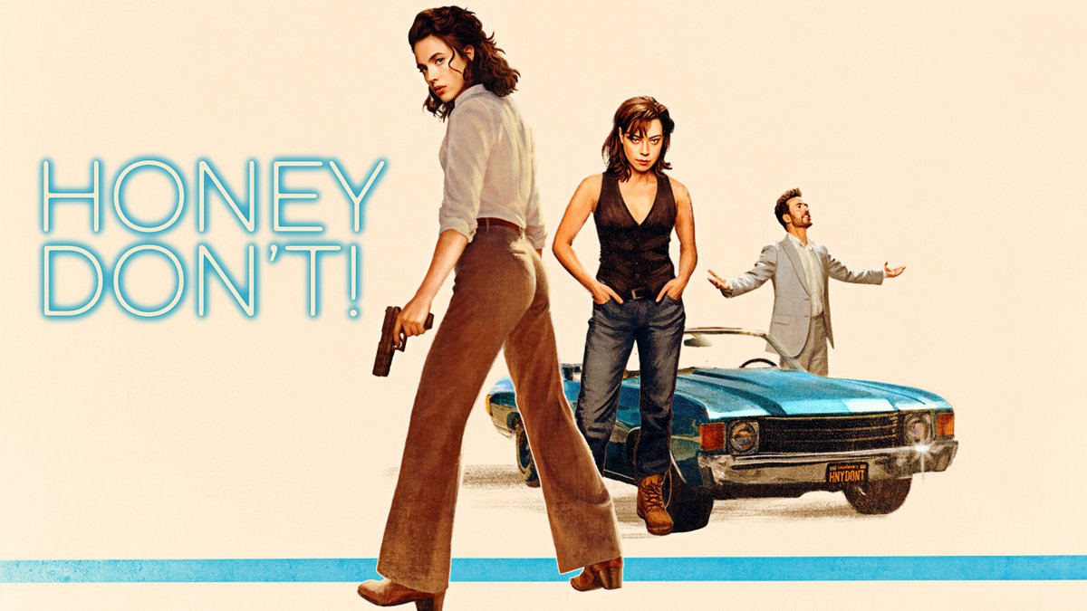 netflix's tweet image. Margaret Qualley. Aubrey Plaza. Chris Evans. 

HONEY DON'T, directed by Ethan Coen, is now on Netflix in the US.