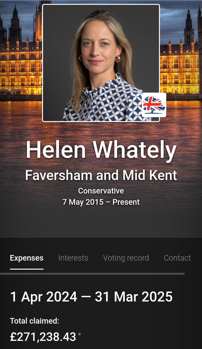 InWicc's tweet image. In 2024 you claimed £24, 665 for accommodation plus
rent for office £22,104.
One rule for Conservative MPs and another rule for the 'little people' eh Helen?