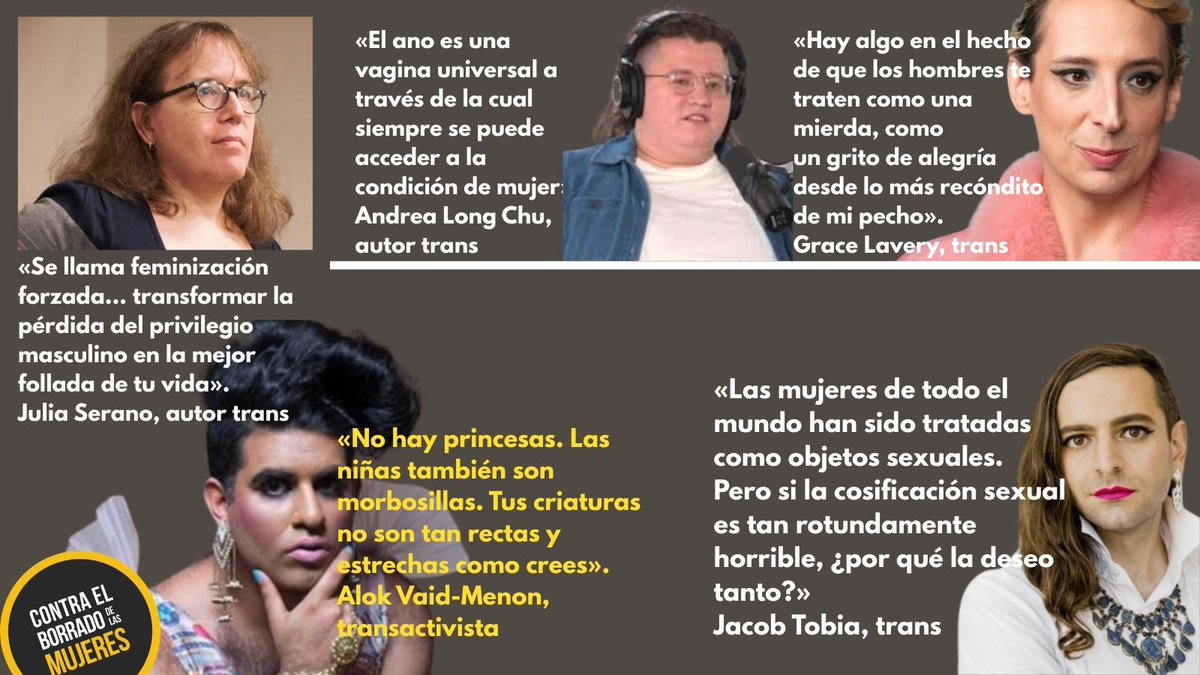 ContraBorrado's tweet photo. ¡Escuchad a los hombres autoidentificados mujeres! Nos dicen.
Eso hacemos. https://t.co/nl4W5uOZkt
