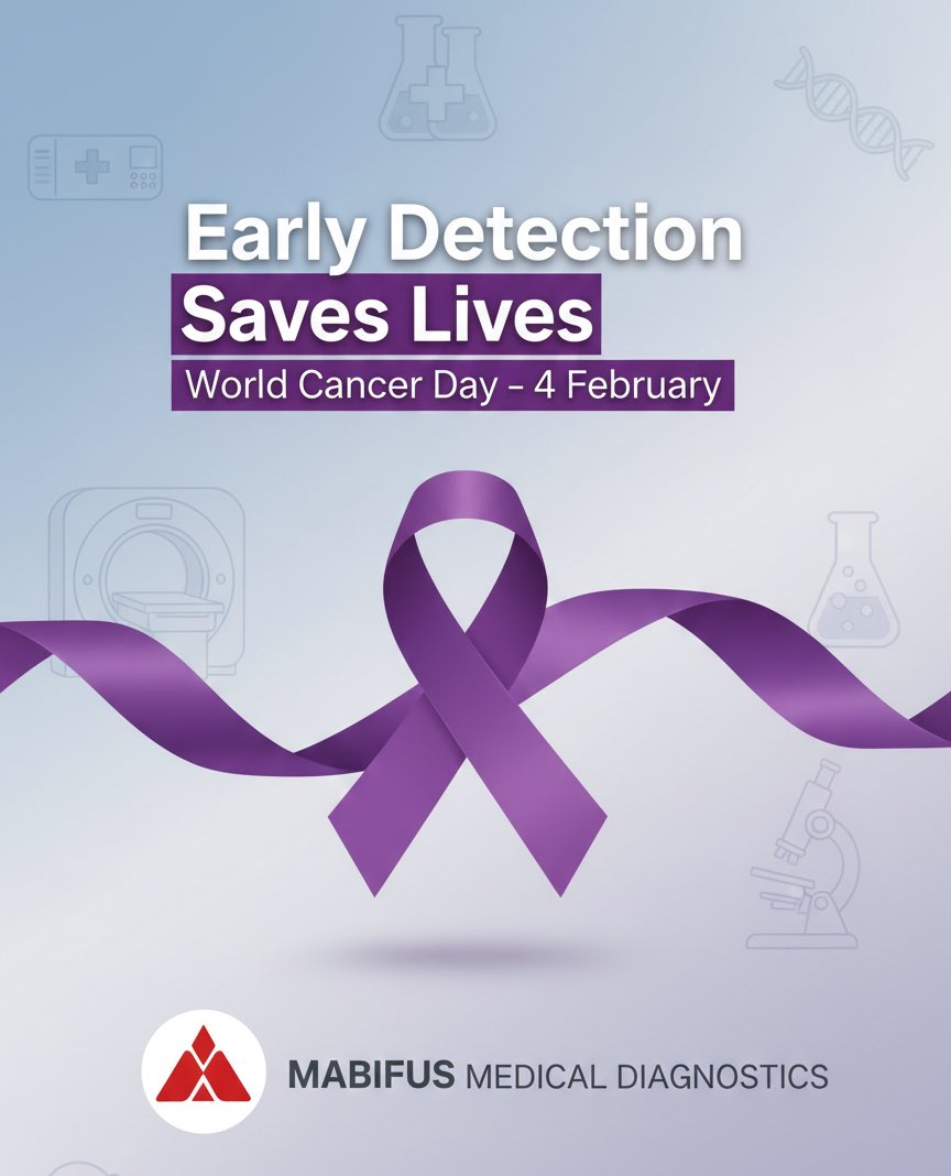 Mabifus_HQ's tweet photo. WORLD CANCER DAY! 

Cancer affects millions of lives but early detection can save many of them.
Awareness leads to action. Screening leads to hope.

Today, we stand with fighters, survivors, and families, reminding everyone that timely diagnosis changes outcomes. https://t.co/tesWyh4586