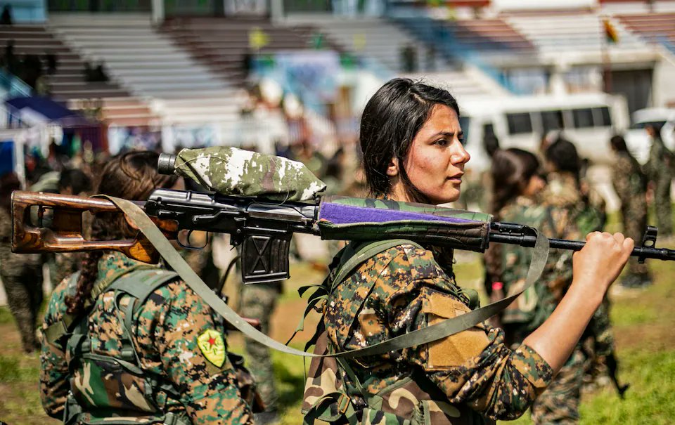 💪 ALL-FEMALE KURDISH MILITIA REFUSES TO DISARM

An all-female Kurdish unit that helped defeat ISIS says it will not lay down its weapons as Syrian regime forces advance.

“They will only get to our land over our dead bodies,” the YPJ declared.

The group, backed by the US and UK