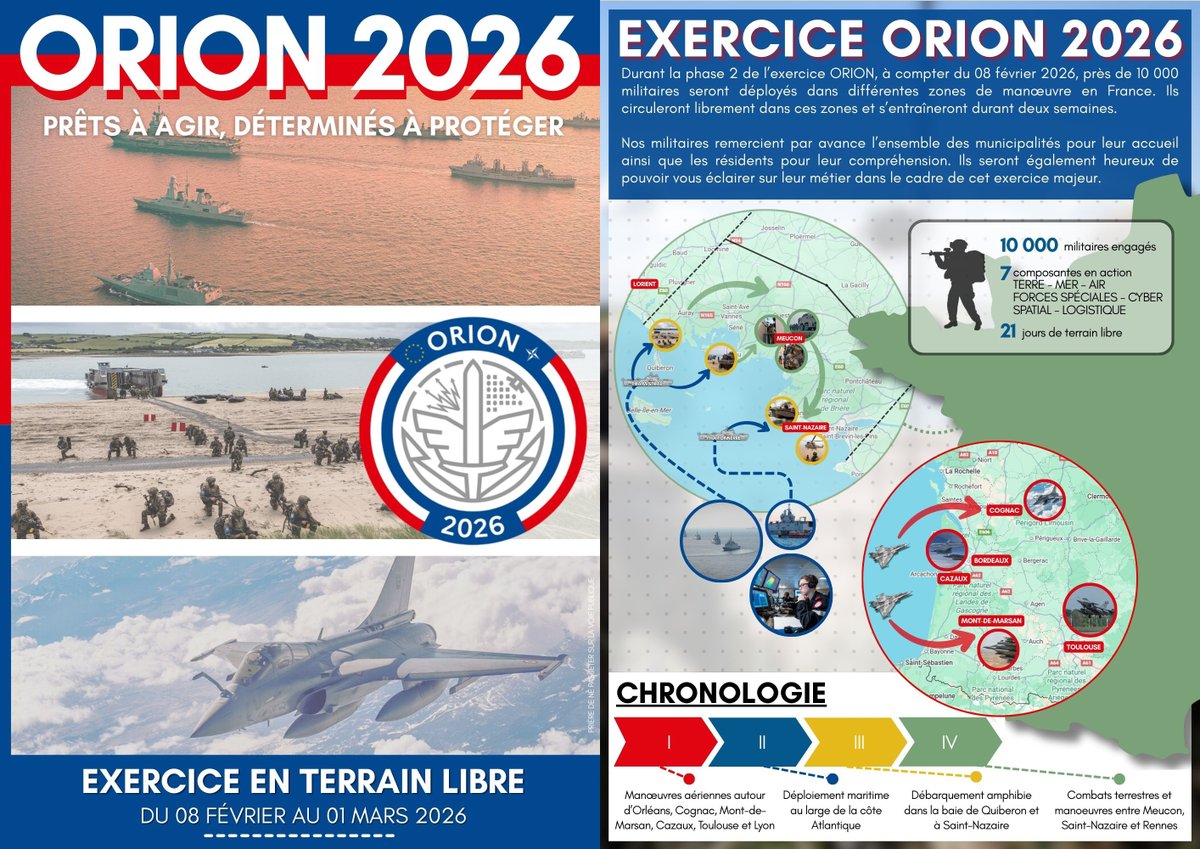 Image de Préfet du Morbihan - Exercice ORION 2026 |
Dans le #Morbihan à compter du 8 février 2026

A compter du 8 février 2026, du
