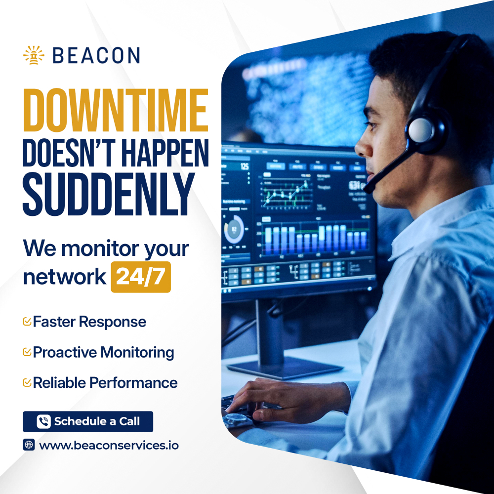 beaconwifi's tweet image. Beacon Services provides 24/7 network monitoring to detect issues early, respond faster, and keep your systems running reliably.

🌐 beaconservices.io

#BeaconServices #NetworkMonitoring #ReliableConnectivity