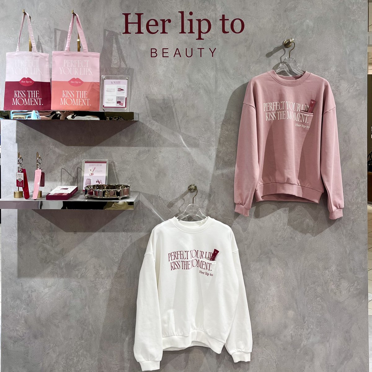 【新品未使用】LIP TO LOVE SWEATSHIRT ROSE Herlipto LIP TO LOVE SWEATSHIRT rose Her lip to - Shop