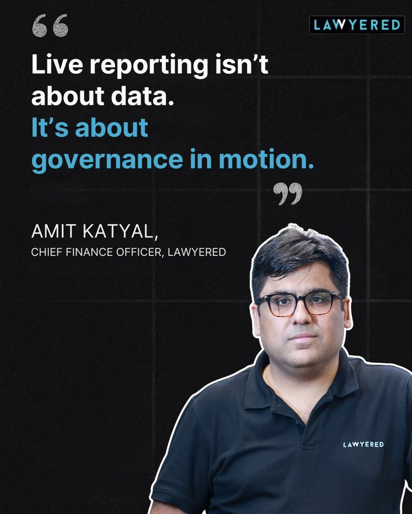 We build legal platforms where outcomes are measurable.
Costs are predictable.
Reporting is clean.
And growth stays sustainable.

At Lawyered, we turn complex legal workflows into scalable systems built for governance in motion.
Amit Katyal, CFO at Lawyered.

#Lawyered