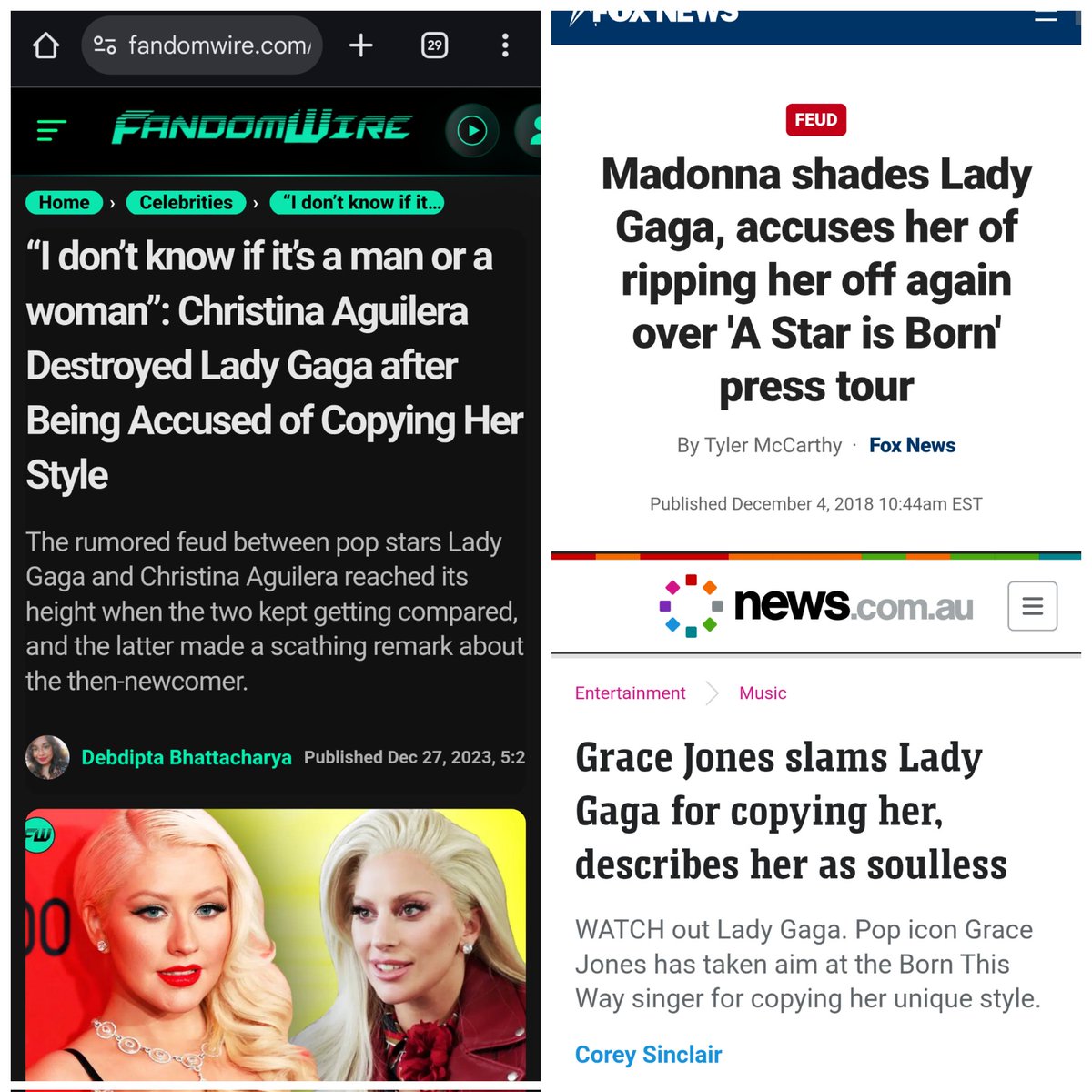 Ce qui est remarquable de la part de Lady Gaga, c'est de constater à quel point elle s'efforce de ne pas reproduire les schémas de comportement que la génération précédente a pu adopter à son égard lorsqu'elle était plus jeune.

Nous nous souvenons tous du moment où elle a émergé
