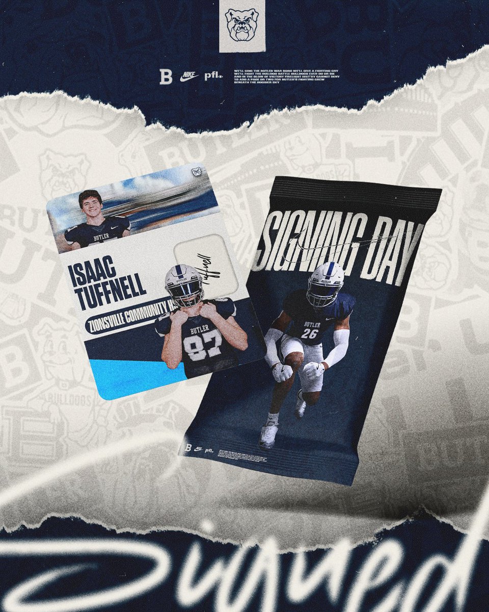 ButlerUFootball's tweet photo. Isaac Tuffnell
Built for Butler.
Welcome Isaac Tuffnell to the Butler Football family!
π Position: Tight End
π« From: Zionsville HS (IN)
A massive target with the physicality to move chains and the hands to be a red-zone threat!
π΅βͺοΈ #NSD #ButlerFootball #DawgCheck #TheButlerWay https://t.co/mU3HE5jaCY