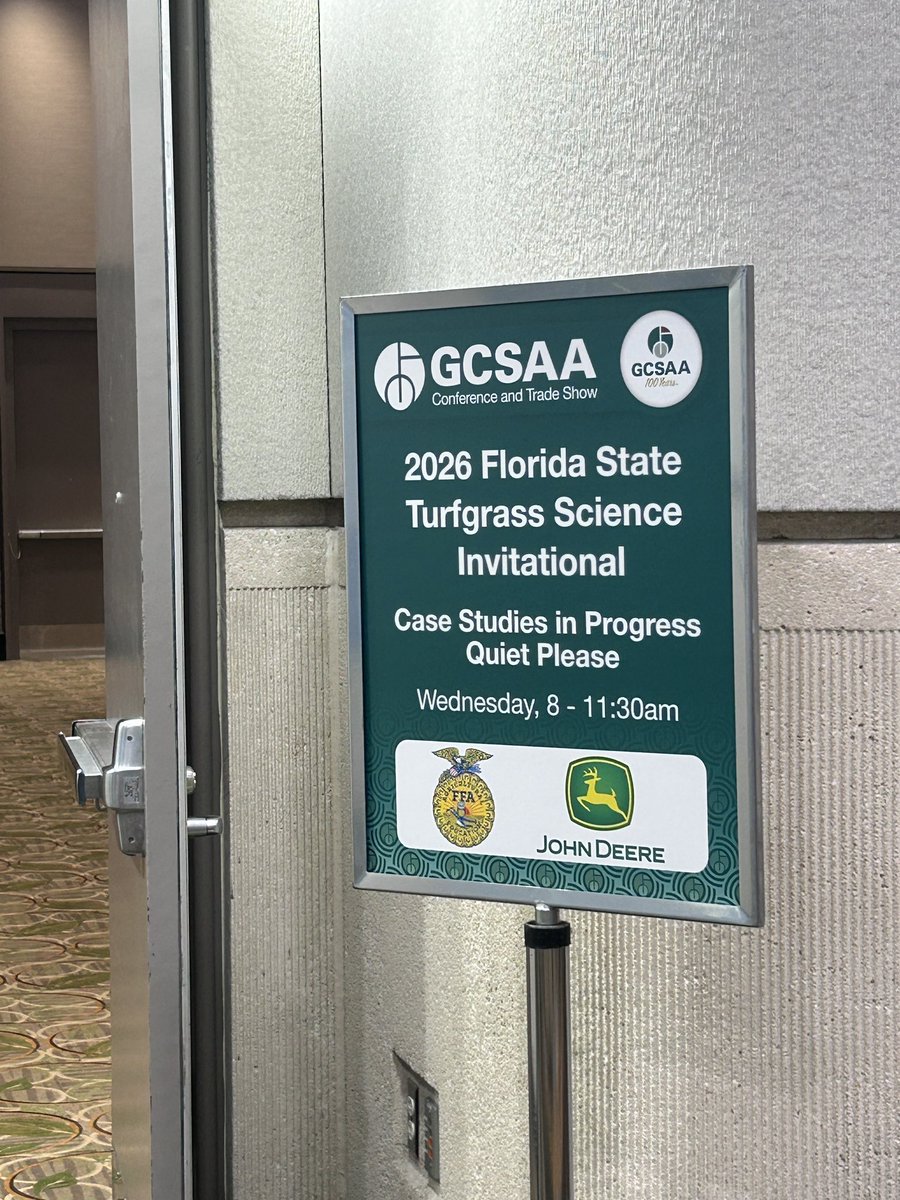 bednar_mike's tweet photo. Volunteers getting final instructions for 2026 Florida State Turfgrass Science Invitational. GOOD LUCK to all teams!!!! https://t.co/Be1qOa4D2z