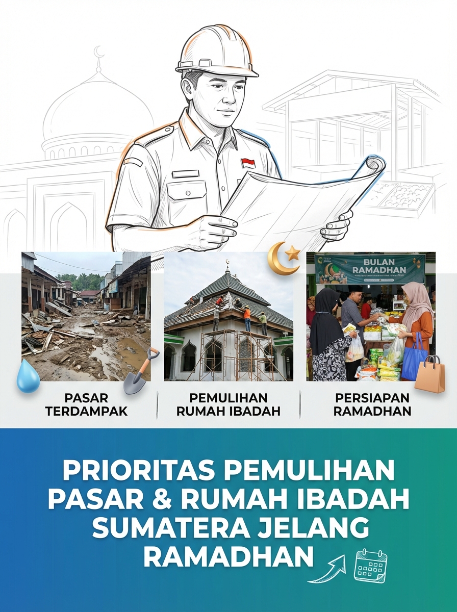 Kata Pak Jubir Satgas nih jelang Ramadan, pasar di wilayah terdampak dipulihkan lebih dulu agar aktivitas ekonomi warga kembali jalan dan kebutuhan Ramadan tetap aman.

Lekas pulih!

<a href="/kemendagri/">Kementerian Dalam Negeri</a>