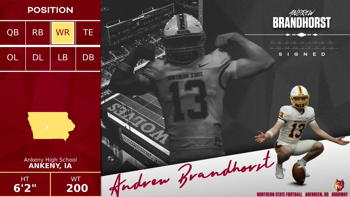 NSUWolves_FB's tweet photo. Andrew Brandhorst is a 𝗡𝗼𝗿𝘁𝗵𝗲𝗿𝗻 𝗚𝘂𝘆‼️

WR
Ankeny High School
Ankeny, IA

📽️https://t.co/sEKALMqgDV

@A_Brandhorst #GoWolves #OurWay 🐺 https://t.co/jh54jtVg8J