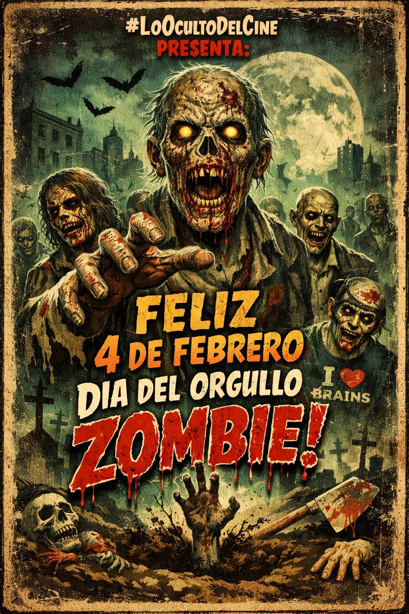 #LoOcultoDelCine #CineZombie #Cine 
FELIZ DIA DEL ORGULLO ZOMBIE