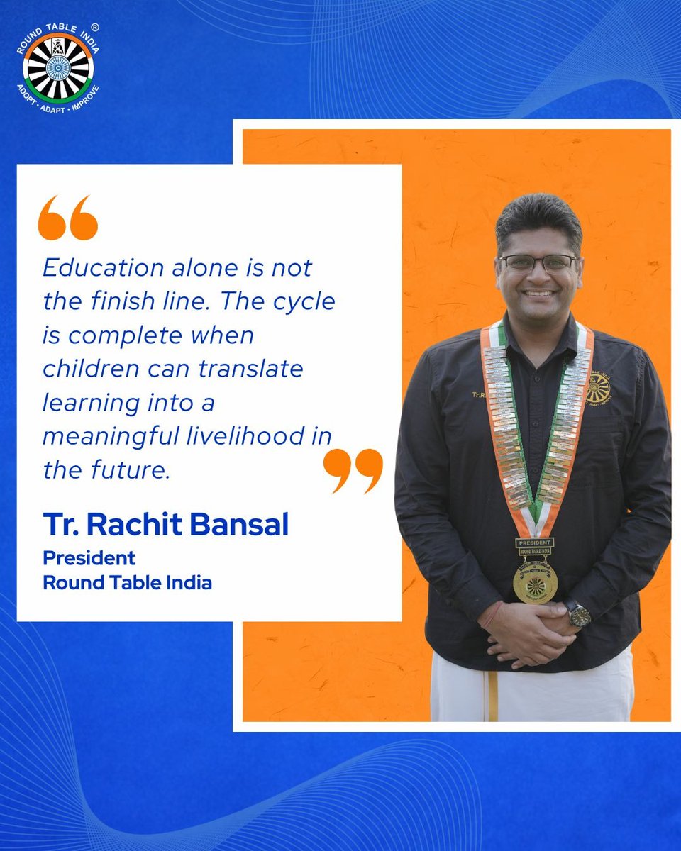 roundtableindia's tweet photo. True impact is when learning creates independence. Building systems that empower children today and strengthen society tomorrow.
#roundtableindia #educationtolivelihood #skilldevelopment #teachertraining #nationbuilding #youthempowerment #educationreform #fte #socialimpact #sustainableeducation #leadershipvision #communitydevelopment #responsiblecitizenship #nonprofitindia #futureofeducation