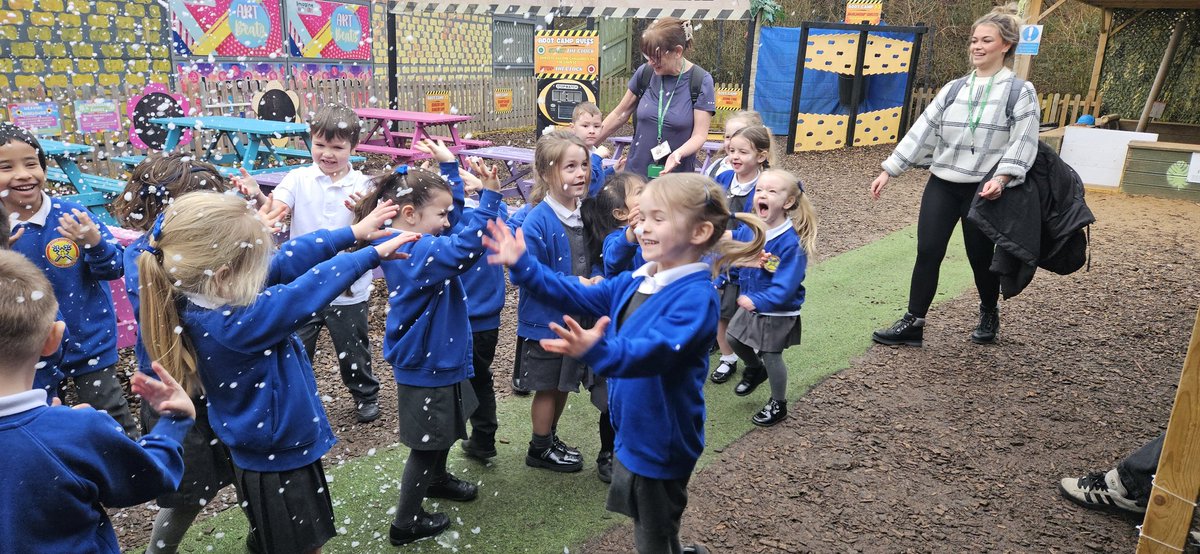 We made magical snow ❄️