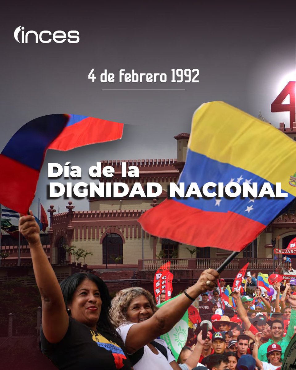 MeridaInces1's tweet image. 4F: El despertar de la Dignidad Nacional 🇻🇪

Hace 34 años, el "Por ahora" del Cmdte.  Chávez se convirtió en un "Para siempre" en el corazón del pueblo. Recordamos la rebelión cívico-militar que alzó la voz contra el neoliberalismo para devolverle la esperanza al país
 #Inces #F